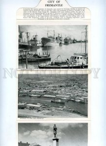 168096 AUSTRALIA City of FREMANTLE Old Booklet with 16 Photos