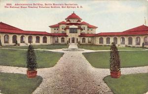 Hot Springs South Dakota Battle Mt Sanitarium Admin Bldg Antique Postcard K26257