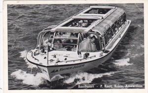 Netherlands Amsterdam Rondvaart Sightseeing Boat Koningin Juliana 1959