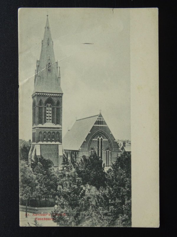 Sussex EASTBOURNE St Saviour's Church c1902 UB Postcard by Strange Bros