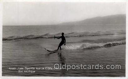 Les Sports sur la Cote d'Azur, Water Skiing Unused 