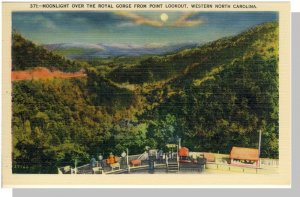 Western, North Carolina/NC Postcard, Royal Gorge/Point Lookout, Near Mint!