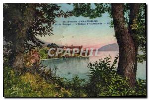 Old Postcard Environs of Aix les Bains Lake Bourget Abbey Hautecombe