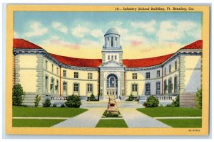 c1940 Exterior Front View Infantry School Building Ft. Benning Georgia Postcard