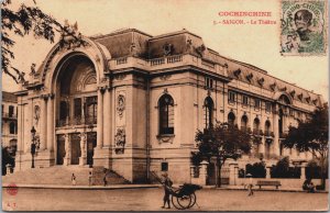 Cochinchina Vietnam Saigon Le Theatre Ho Chi Minh City Postcard C097