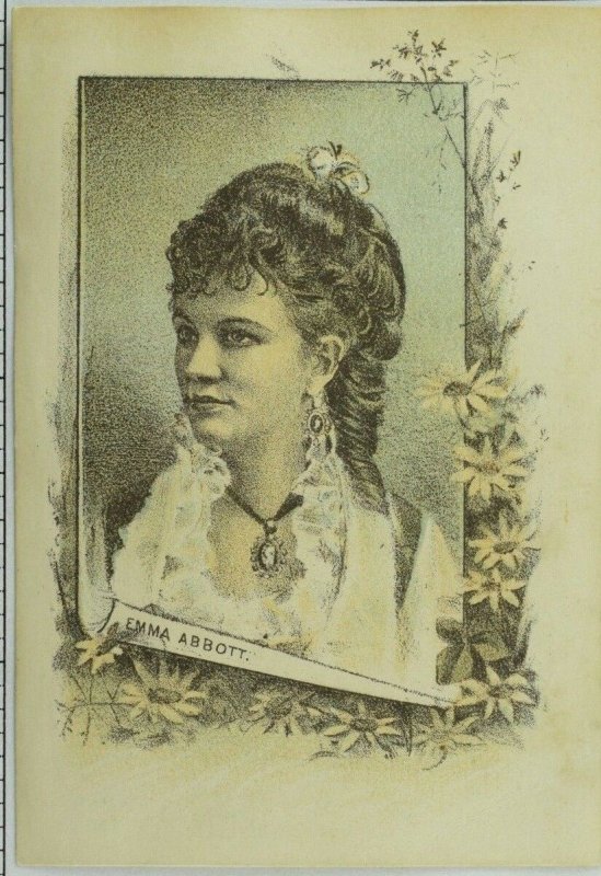 1880's A.S. Wadhams Theatrical Costumes Actress Emma Abbott Victorian Card P30