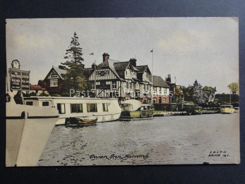 Norfolk: HORNING The Swan Inn Hotel BULLARDS ALES c1950's Pub by Frith