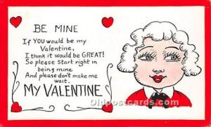 Be Mine Vinegar Valentine Unused 