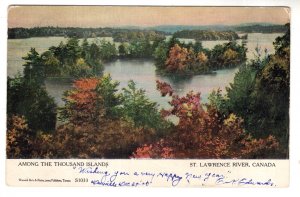 Among The Thousand Islands, St Lawerence River, Ontario, Warwick, Used 1905