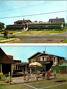 2~Postcards  Guilford, CT Connecticut  BERNICE'S RESTAURANT & PATIO  Roadside