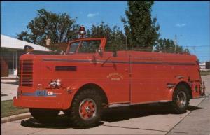 Appleton WI 1947 FWD 1250 G Fire Engine c1950s Vintage Postcard