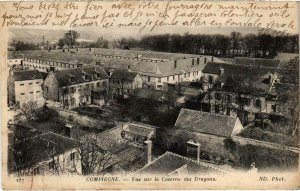 CPA Militaire - COMPIEGNE - Vue sur la Caserne des Dragons (91104)