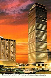 Massachusetts Boston Prudential Center At Sunset