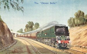 UK Railway 1930s Postcard Devon Belle artist impression Graphic Studios 21-4813