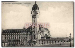 Old Postcard Limoges Gare de Limoges Benedictins
