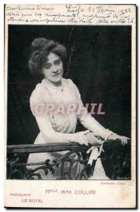 Postcard Old Miss Irma Collini