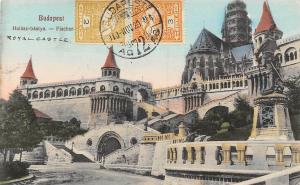 Halasz Bastya Fisherman's Bastion Budapest Hungary 1929 postcard