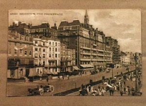 VINTAGE POSTCARD - USED - THE PROMENADE, BRIGHTON, ENGLAND