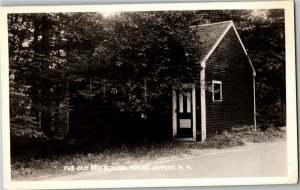 RPPC The Old Red School House, Jaffrey NH Vintage Postcard D29