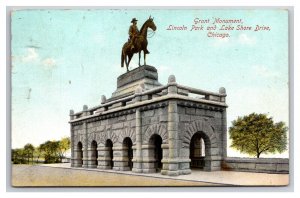 Grant Monument Lincoln Park Chicago Illinois IL DB Postcard Z10