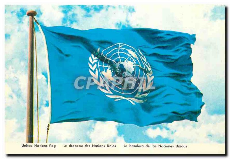 Modern Postcard United Nations The United Nations flag