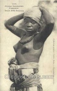 Jeune Fille Soussou African Nude Unused 