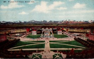 Colorado Denver Proposed Civic Center 1915