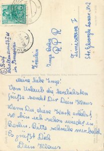 Germany multi view eisenach total wartburg castle village Postcard