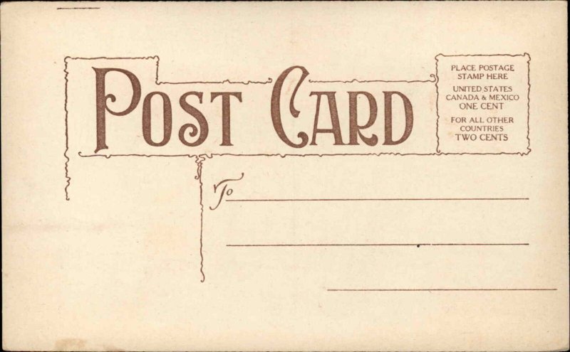 Vinegar Valentine Woman Sells Expensive Hats Gouges Customers Postcard