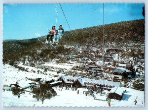 Australia Postcard Snowy Mountains Chairlift and Thredbo c1950's Vintage