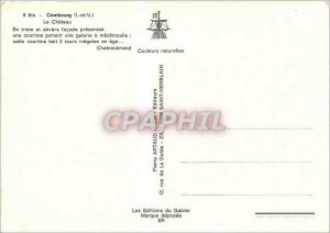 Postcard Modern Combourg L and V Le Chateau