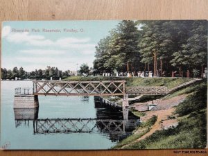 c1906 - Riverside Park Reservoir - Findley, O - Ohio