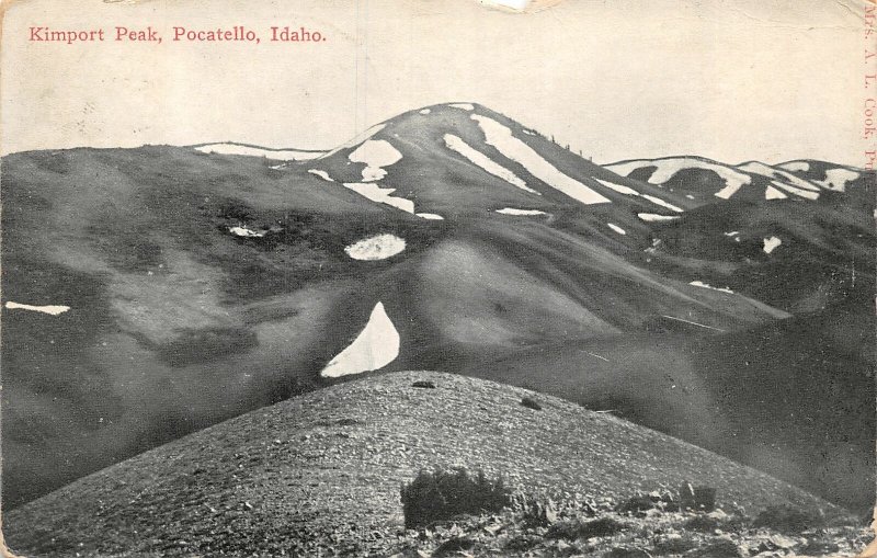 J16/ Pocatello Idaho Postcard c1910 Kimport Peak Mountain 196