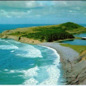 c1960s Presqu Ile Cabot Trail Postcard Cape Breton NS Rugged Atlantic Coastline