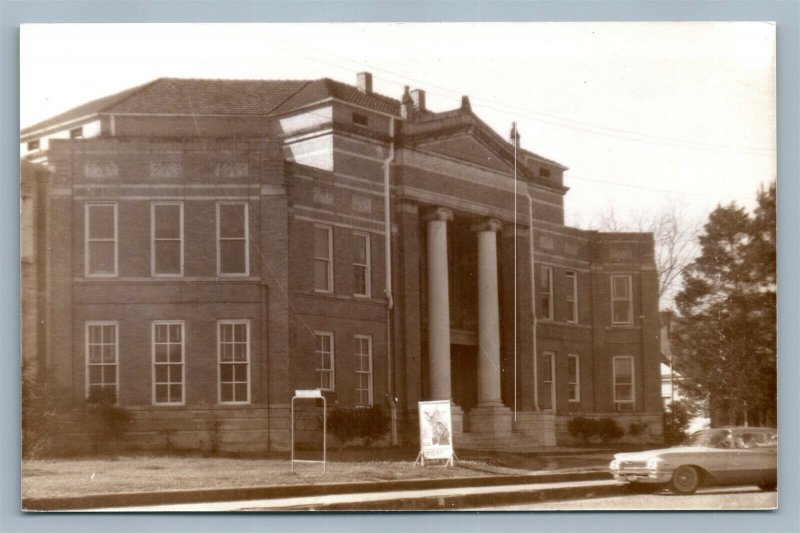 PURVIS MS LAMAR COUNTY COURT HOUSE VINTAGE REAL PHOTO POSTCARD RPPC