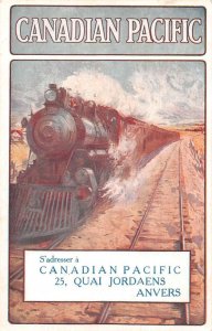 Canadian Pacific Railroad Advertising Vintage Postcard AA41510