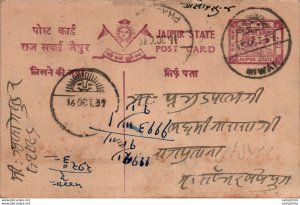 Jaipur Postal Stationery Niwai cds