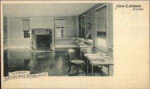 New London CT Nathan Halle School Interior c1900 Private Mailing Card