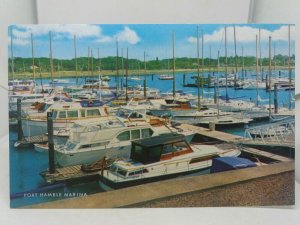 Vintage Postcard Port Hamble Marina Sussex