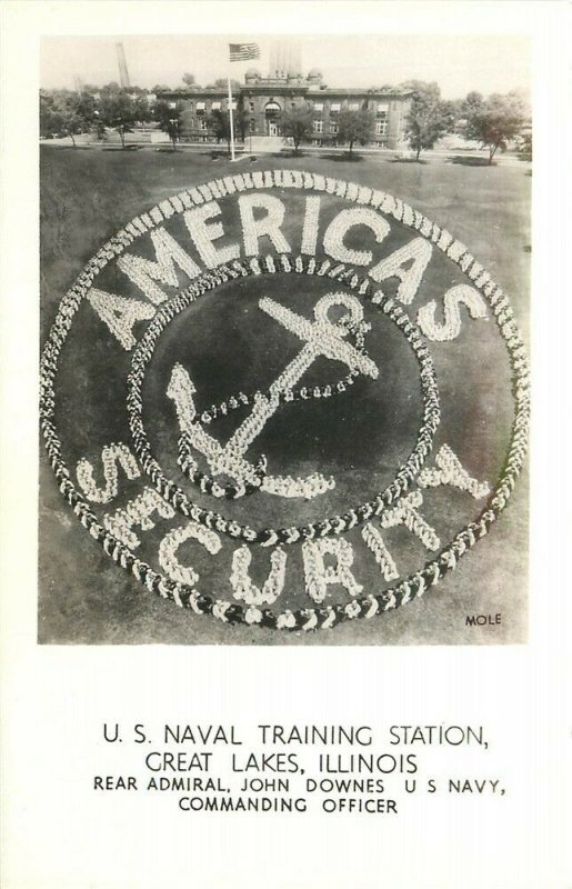 IL, Great Lakes, Illinois, U.S. Naval Training Station, RPPC