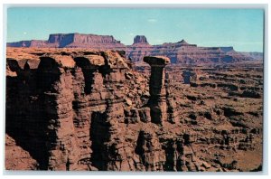 c1960 Canyon Lands Mushroom Rocks Mitten White Rim Road Murray Utah UT Postcard