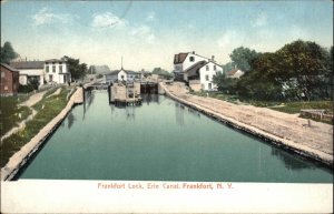 Frankfort New York NY Frankfort Lock Erie Canal c1910 Vintage Postcard