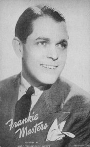 Frankie Masters Big Band Jazz Musician Antique Printed Signed Postcard