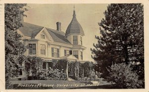 Orono University of Maine President's House Real Photo Postcard