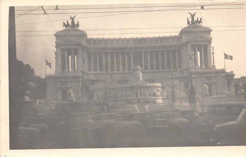 B7/ Tripoli Libya Foreign Real Photo RPPC Postcard 1965 Monument Cars