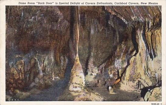 Dome Room Back Door Is Special Delight Of Cavern Enthusiasts Carlsbad Cavern ...