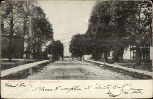 Blairsville PA North Walnut Street c1905 Postcard