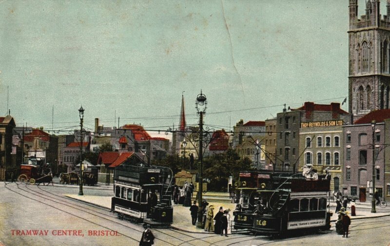 Vintage Postcard Tramway Centre Bristol England United Kingdom