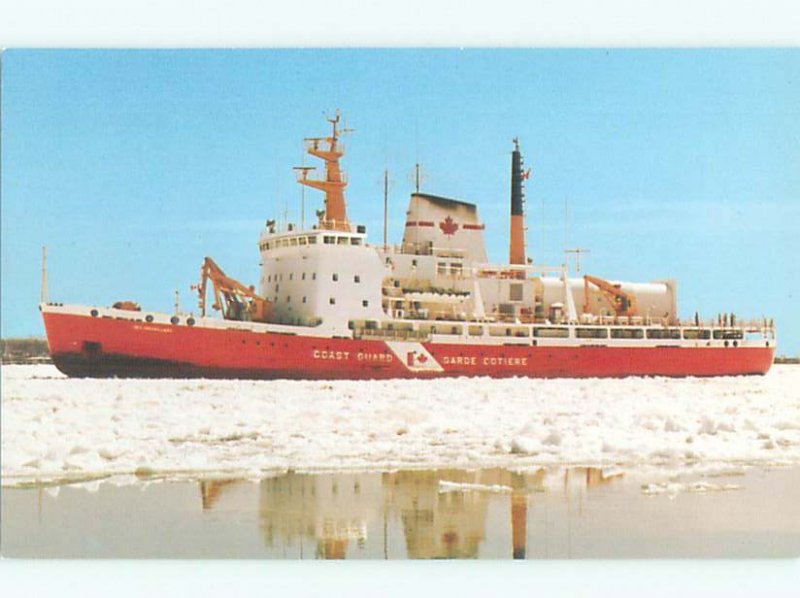 Pre-1980 BOAT Canadian Coast Guard Icebreaker Ship Boat In Canada AF4031@