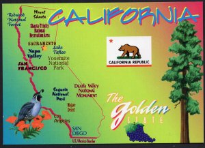 California MAP The Golden State - Published by Smith-Western Co. Cont'l